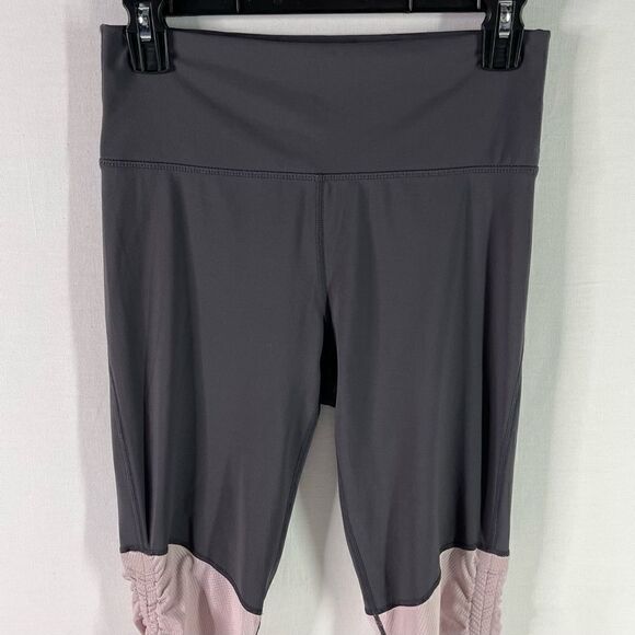 Fabletics Tall Cashel Foldover PureLuxe Leggings (Iron/Dusty Rose) - Medium Tall - Picture 5 of 12